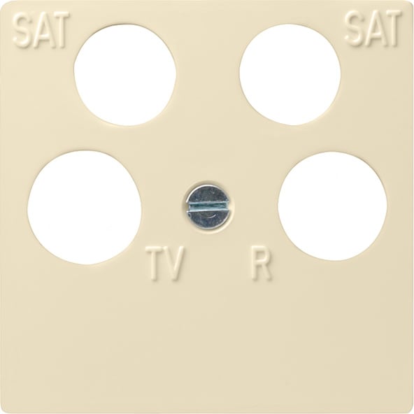 GIRA - GIR025901 Zentralpl. 4f Zubehor Cremeweiss