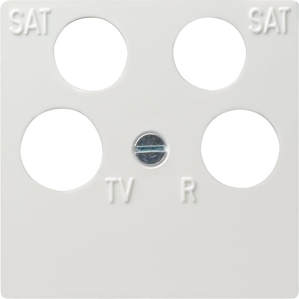 GIRA - GIR025903 Zentralpl. 4f Zubehor Reinweiss