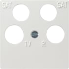GIRA - GIR025903 Zentralpl. 4f Zubehor Reinweiss