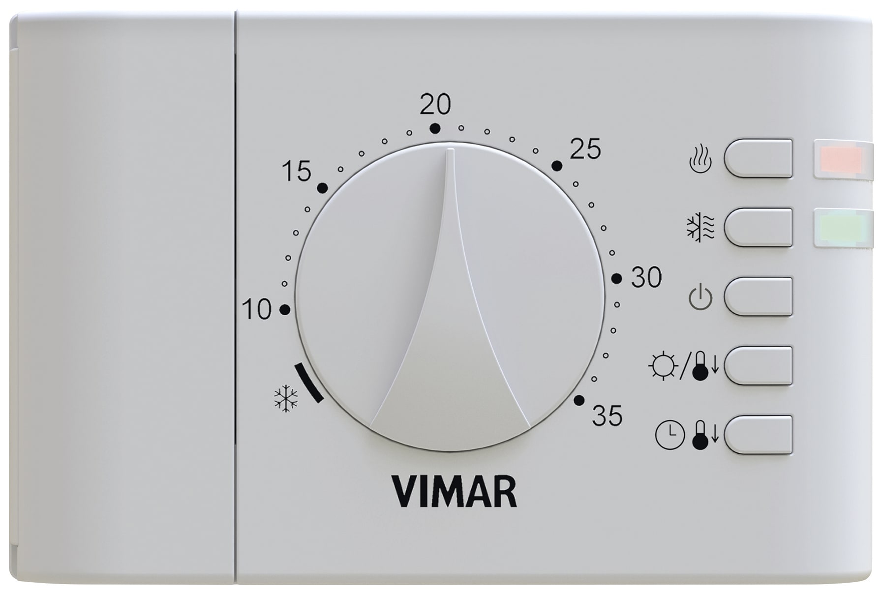 VIMAR SPA - VIW02900.1 TERMOSTATO ROTELLA PARETE BATT. BIANCO