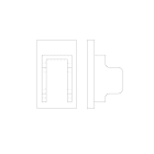 LINEA LIGHT (ILED) ILD98911 KIT TAPPI IN PLASTICA 2PZ.BIANCHI