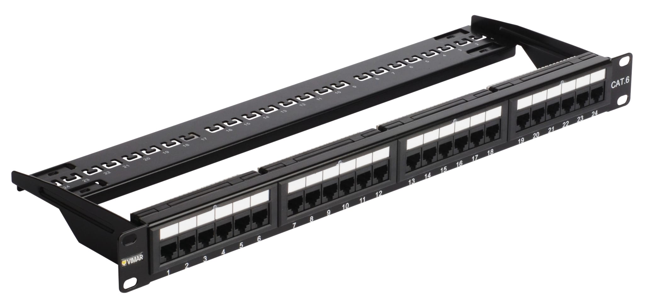 VIMAR SPA - VIW03024.6 Pannello 24 RJ45 Cat6 UTP 1u