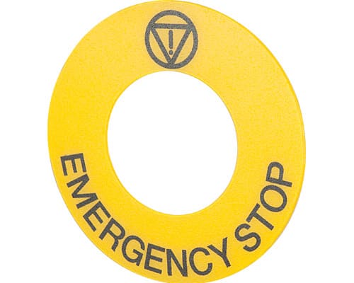 NEW ELFIN SRL - NEW030D23 TARGHETTA GIALLA D60 STOP