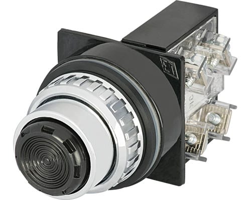 NEW ELFIN SRL - NEW030PRNF1 PULSANTE NERO NO+NC