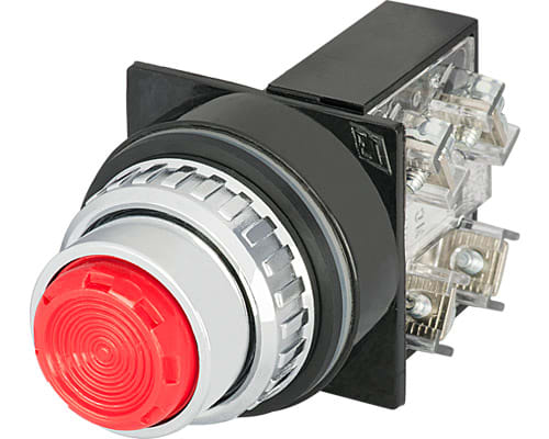 NEW ELFIN SRL - NEW030PRRF1 PULSANTE ROSSO NO+NC