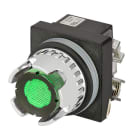 NEW ELFIN SRL - NEW030RPLSVFAFC24 PULS.LUM.SCHERM.VERDE NO+NC LED24V
