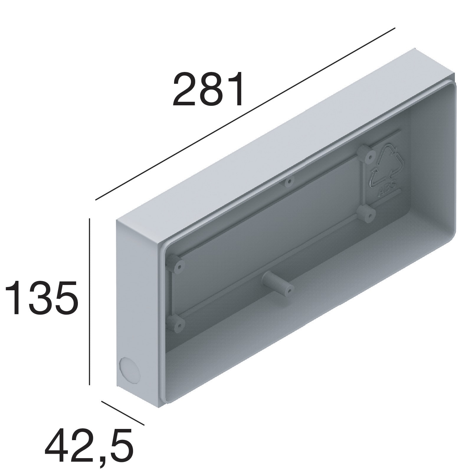 LINEA LIGHT (ILED) ILD99745 CONTROC.ABS ENVELOPE 136X281X43