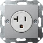 GIRA GGI048726 Steckd. 2-p NEMA 5-20 R System 55 F Alu