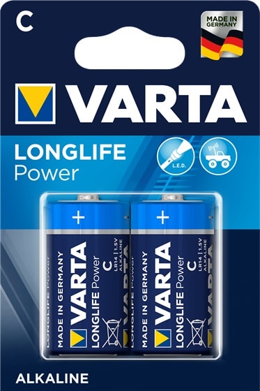 VARTA CONSUMER BATT VAT04914121412 C MEZZA TORCIA LONGLIFE POWER X2 BLIST P
