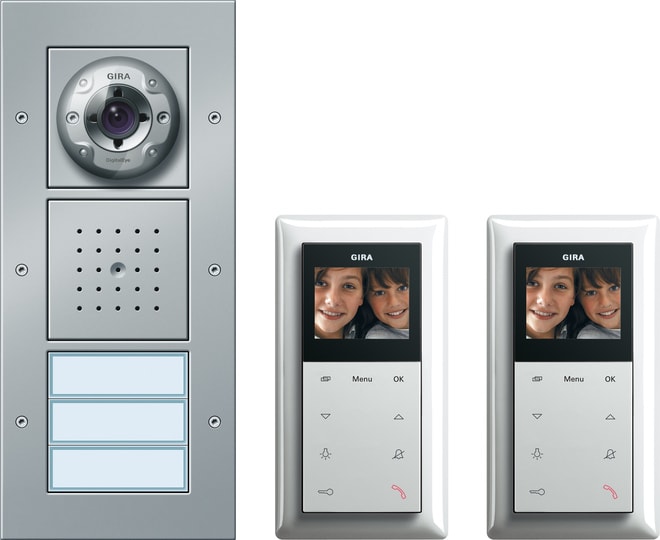 GIRA - GIR049546 ZFH-Paket Video Turko F Alu