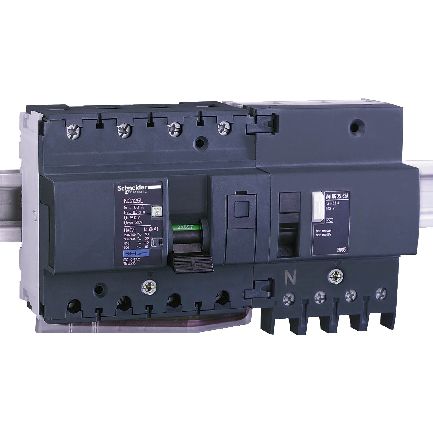 SCHNEIDER ELECTRIC SNR19005 VIGI NG125 4P 63A 300MA CL. AC