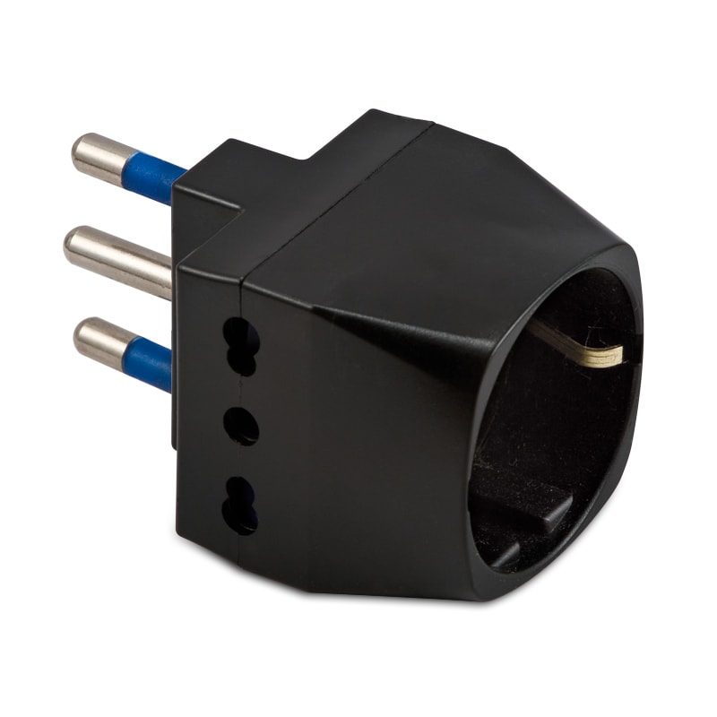 MASTER SRL MST05760 ADATT.TRIPLO-SCHUKO 16A 2P+T NERO