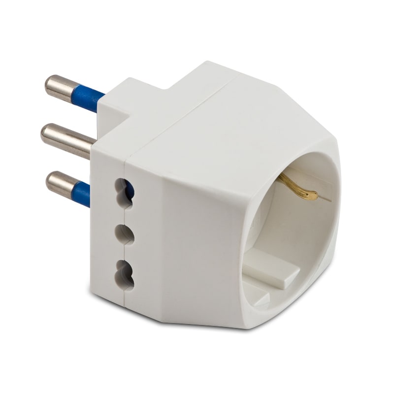 MASTER SRL MST05761 ADATT.TRIPLO-SCHUKO 16A 2P+T BIANCO