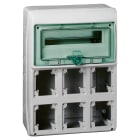 SCHNEIDER ELECTRIC - SNR10366 Quadro Mureva Enclosures IP65 12+1 moduli 6 prese da incasso