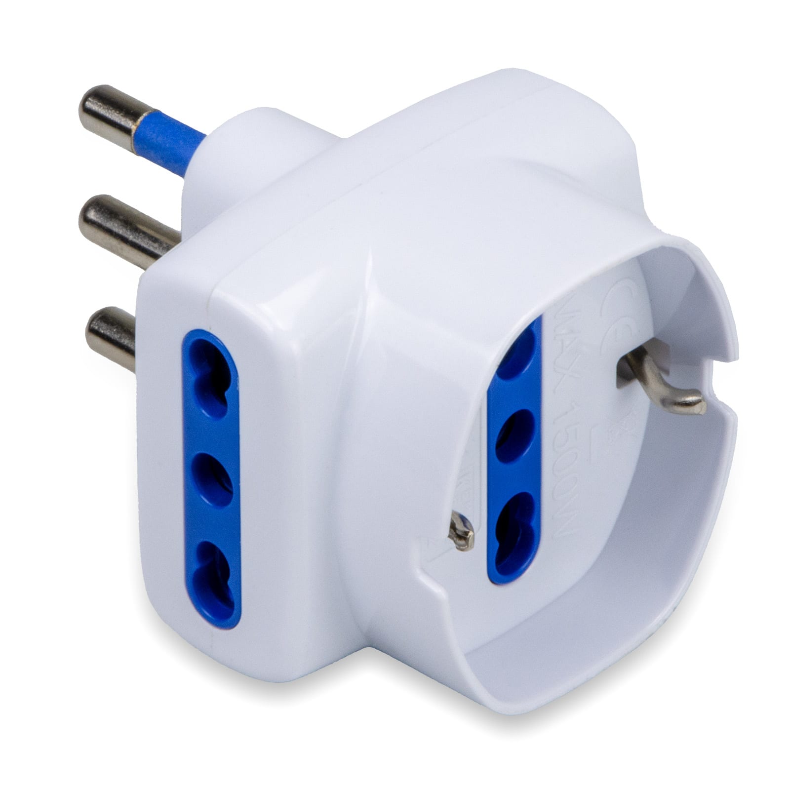 MASTER SRL - MST05991 ADATT.TRIPLO-SCHUKO 16A 2P+T BIANCO