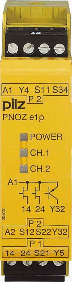 PILZ ITALIA SRL PIZ774130 PNOZE1P 24DC 2PNP+1PNP