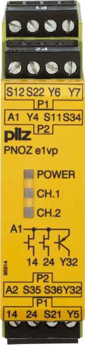 PILZ ITALIA SRL PIZ784131 PNOZE1VP 10S C 24DC 1PNP(R)+1PNP(I)+1PNP