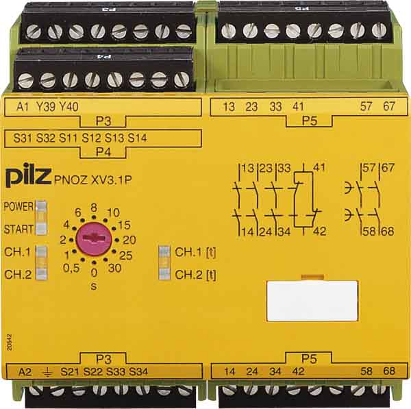 PILZ ITALIA SRL - PIZ777530 PNOZ XV3.1P 30S24.240AC/DC 3NA-1NC(I)+2N