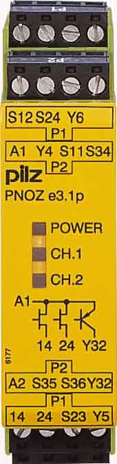 PILZ ITALIA SRL PIZ784139 PNOZE3.1P C 24DC 2PNP+1PNP