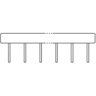 MURRELEKTRONIK SRL - MUE90975 BARRA DI POTENZIALE BLU 10 POLI