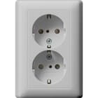 GIRA - GIR0783015 SCHUKO 2f SH + Vollpl. System 55 Grau m