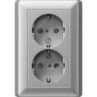 GIRA GGI078326 DOP.SCHUKO SP + P.CPL. SYSTEM 55 C.ALLUM