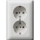 GIRA - GIR078327 SCHUKO 2f SH + Vollpl. System 55 Reinwei
