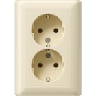 GIRA - GIR078801 DOP.SCHUKO P.CPL. S./GRAFFA MI STANDARD