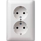 GIRA - GIR078803 DOP.SCHUKO P.CPL. S./GRAFFA MI STANDARD