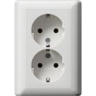 GIRA - GIR078804 SCHUKO 2f Vollpl. o.Kr. STK Standard 55