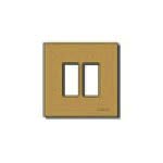 VIMAR SPA - VIW08606.BR PLACCA 2M ALLUM. SCATTO BRONZO
