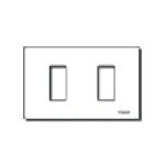 VIMAR SPA - VIW08636.Z Placca 2M resina scatto bianco