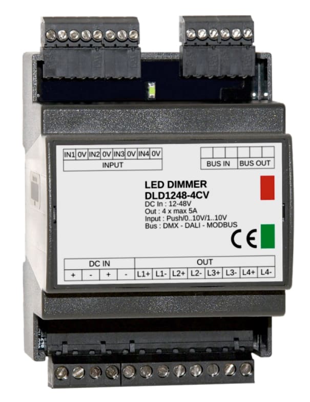 ELCOM SRL - EOW09171 CONTROLLER MULTIDIMMER 4CH 12/24/48V