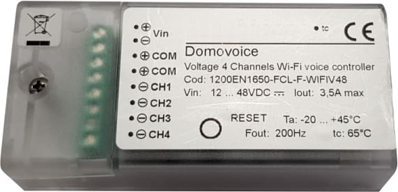ELCOM SRL - EOW09346 COMANDO VOCALE ALEXA/GOOGLE HOME WIFI