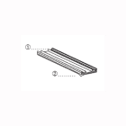 GRAFOPLAST SRL - GRASIT0B15/430 BINARIO ADESIVO NERO 430X15 MM 48 PZ