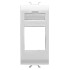 GEWISS - GEWGW15431 ADATTATORE PREDISPOSTO PER LALLOGGIAMENTO DI CONNETTORI DATI - TIPO AMP/KEYSTONE JACK - 1 MODULO - BIANCO SATINATO - CHORUSMART