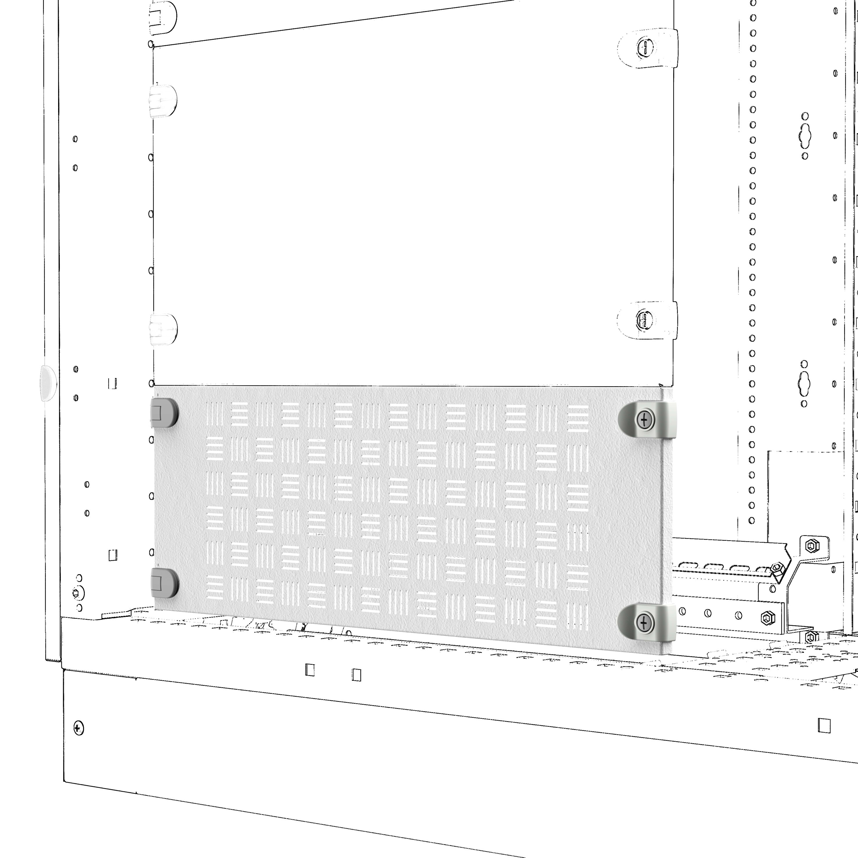 GEWISS - GEWGWD3334 QDX PANNELLO AERATO 850X200