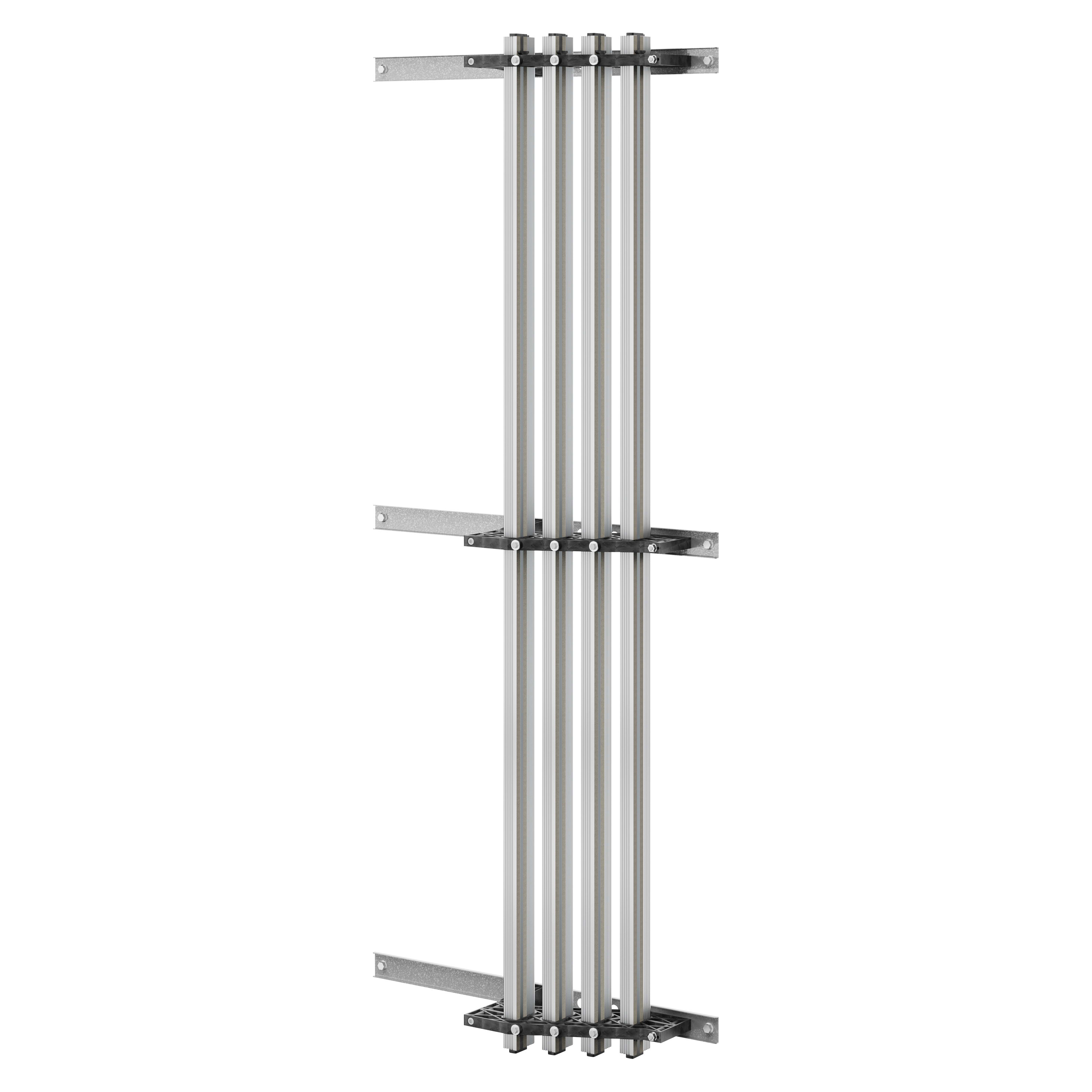 GEWISS - GEWGWD3762 COPPIA DI PORTABARRE - PER BARRE SAGOMATE IN ALLUMINIO - 1250-1600A - PER STRUTTURE P=800 - VANO AFFIANCATO/ESTERNO - PER QDX 1600H