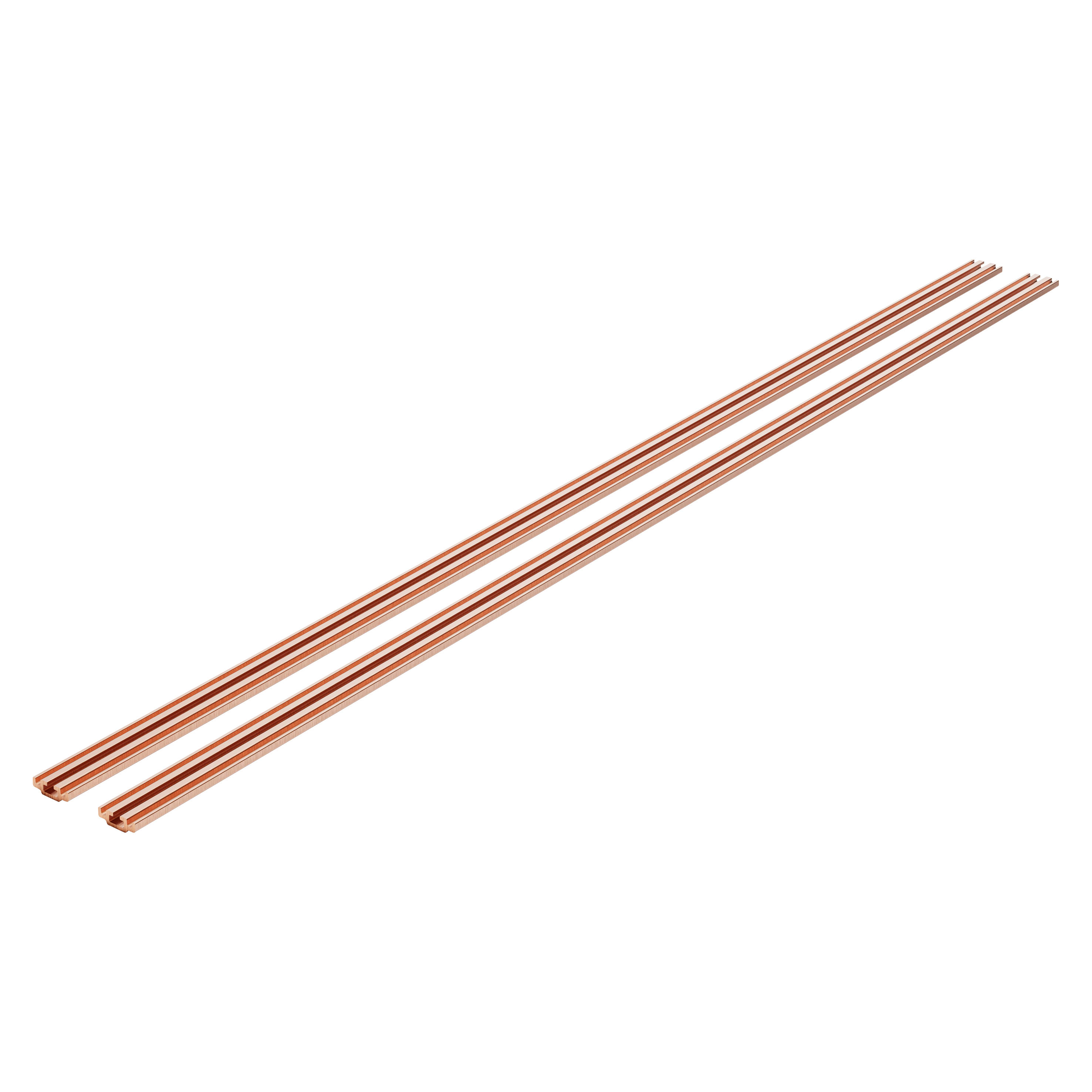 GEWISS - GEWGWD3781 COPPIA DI BARRE SAGOMATE 50x30 - IN RAME - 800A - PER QDX 1600H