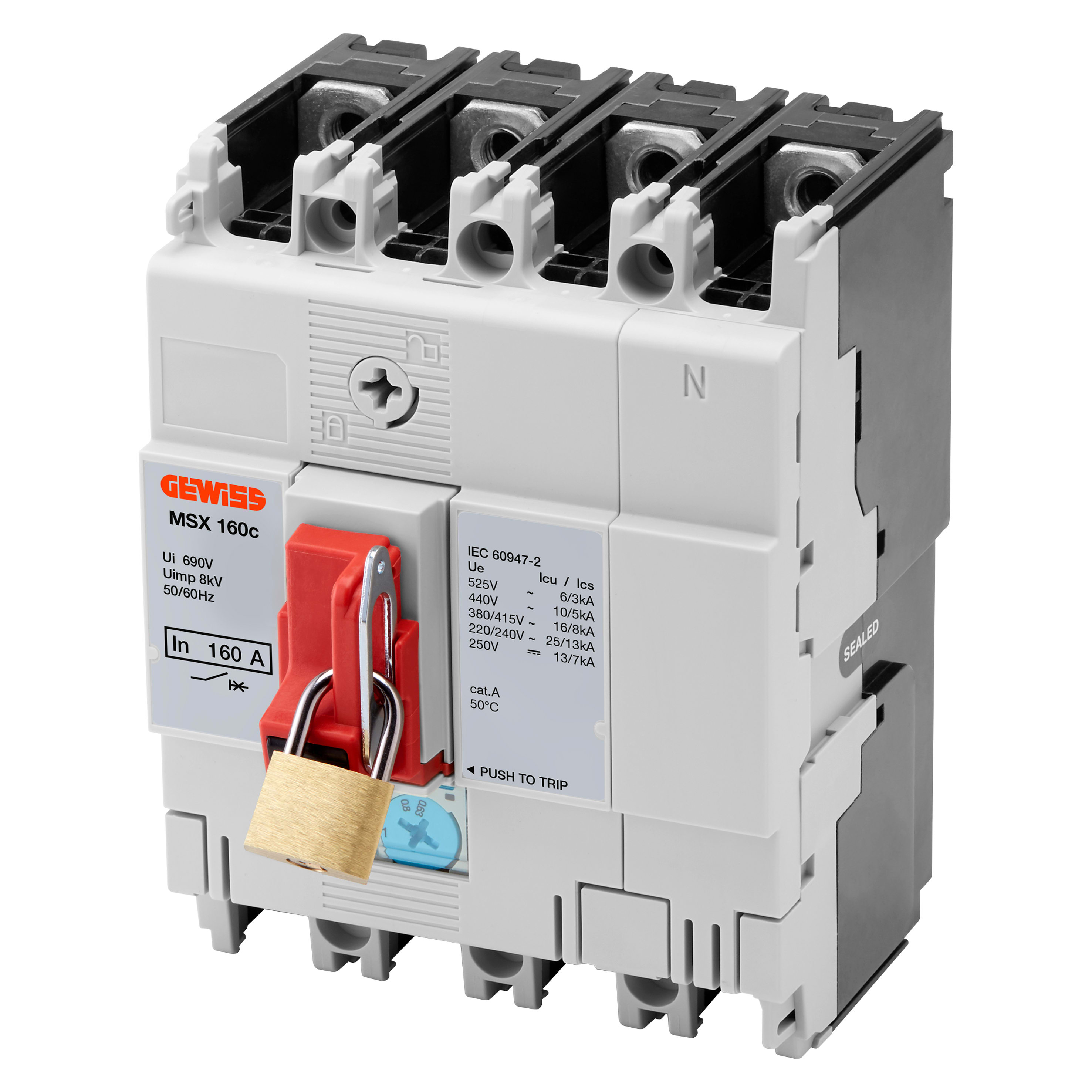 GEWISS GEWGWD8674 BLOCCO A LUCCHETTO MSXE/M1250-1600