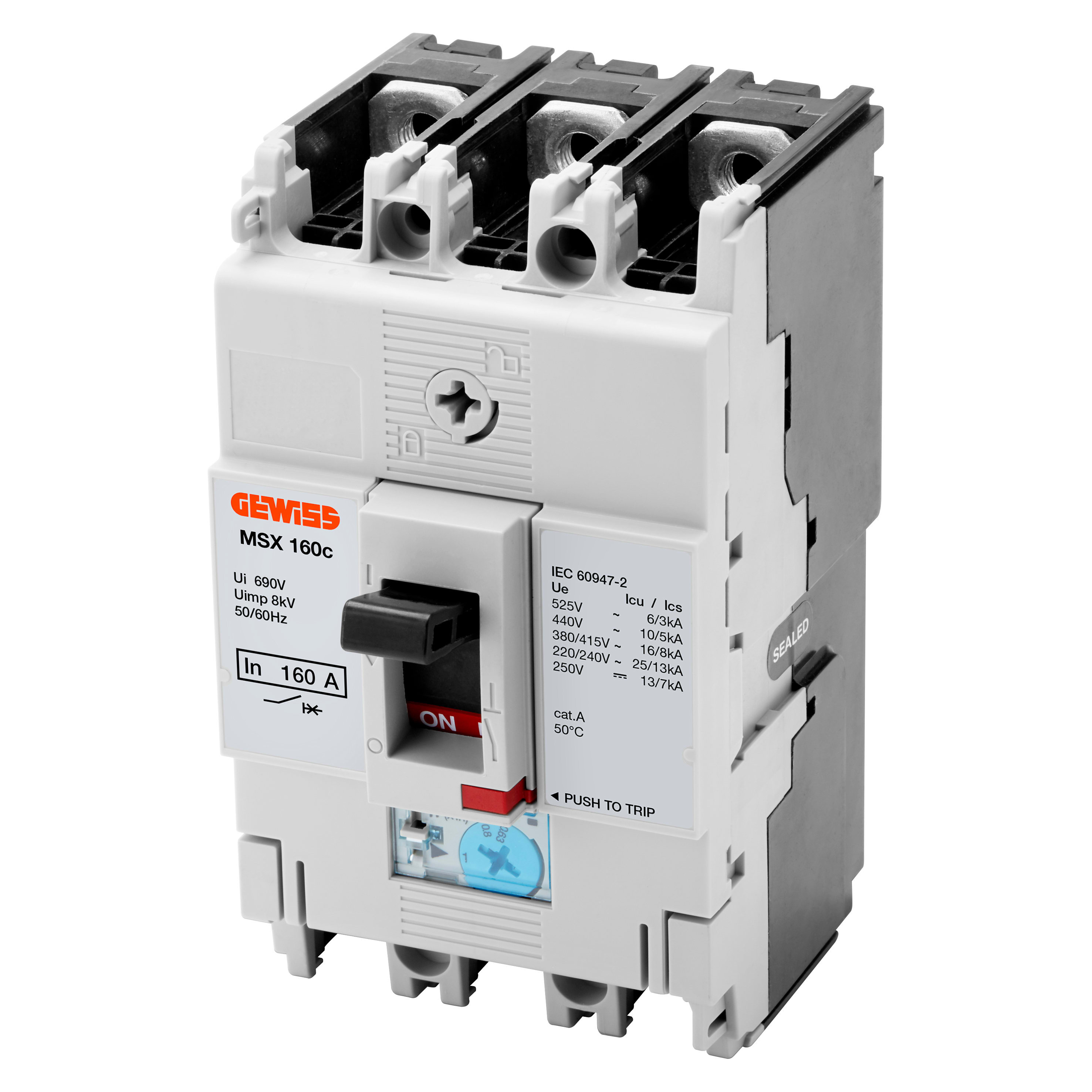 GEWISS GEWGWD9026 MSX 160C 3P 125A 16KA TRMF TERM.FC