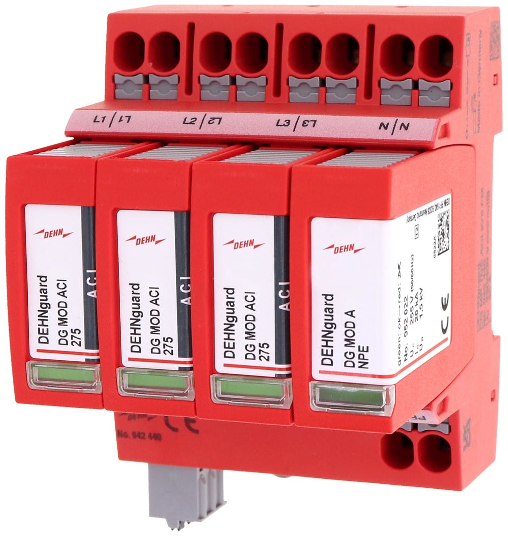 DEHN ITALIA SPA DEH942440 SPD T2 4P FUSE INTEGRATO MORSETTO PUSH-I