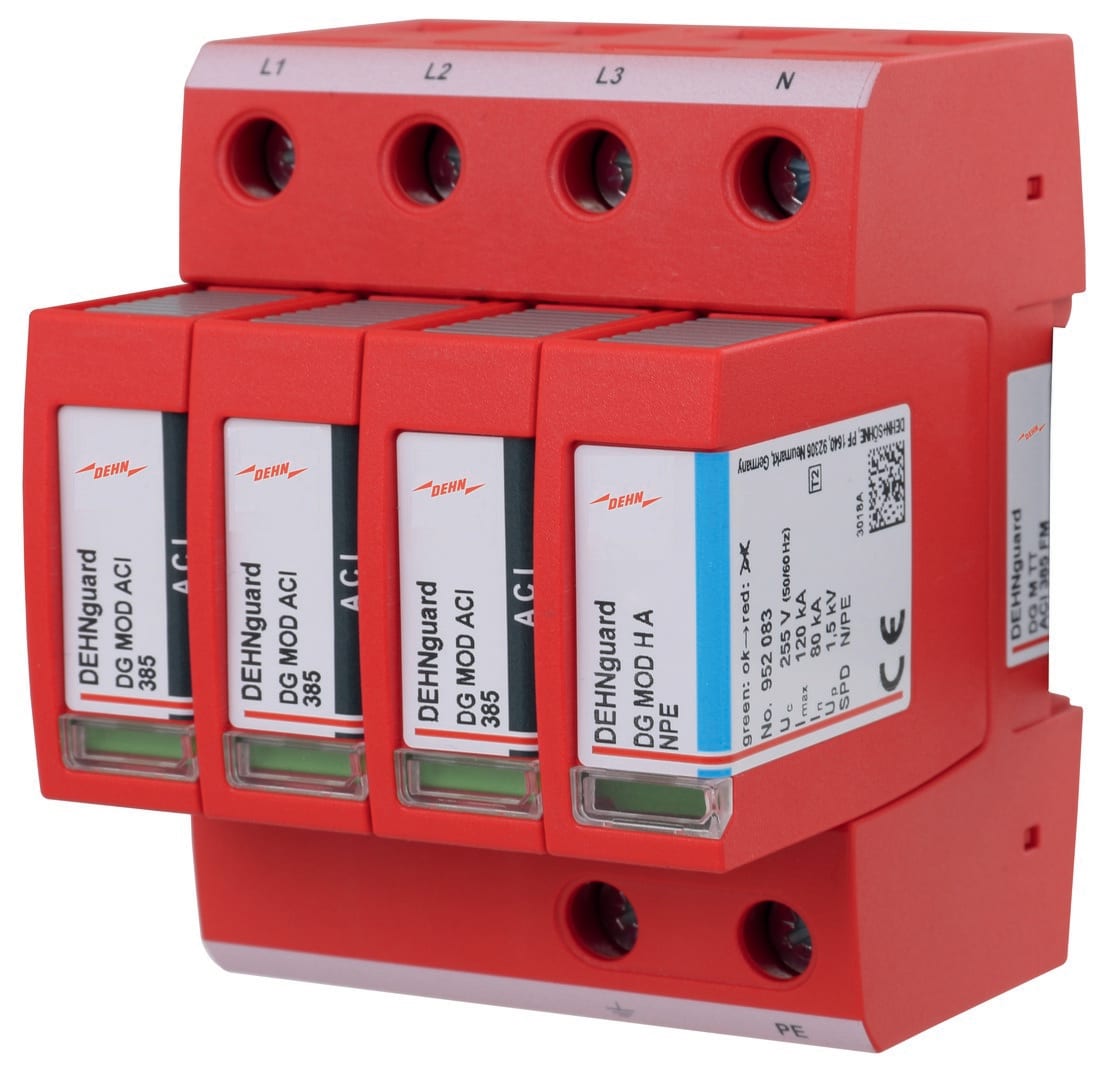 DEHN ITALIA SPA DEH952342 SPD T2 3P+N 385V CON AUX FUSE INTEGRATO