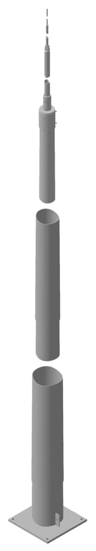 DEHN ITALIA SPA DEH103019 PALO DI CAPTAZIONE COMPONIBILE 19,35 M
