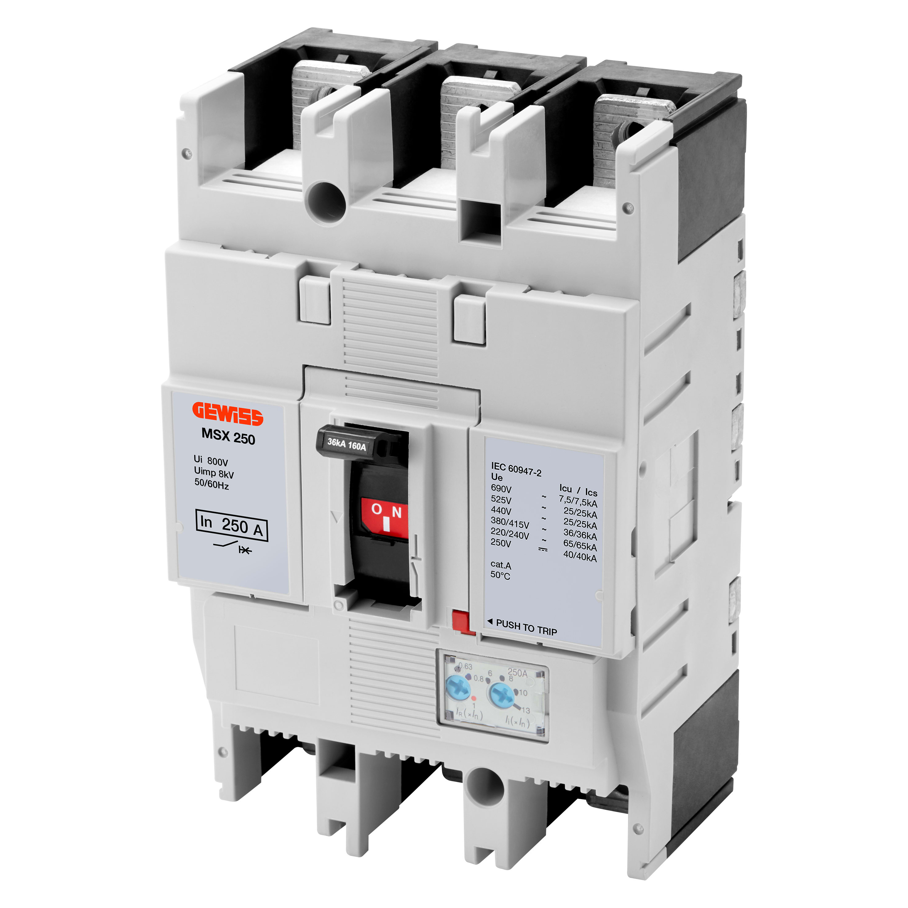 GEWISS - GEWGWD9157 MSX 160 3P 160A 65KA TRMR TERM.FC