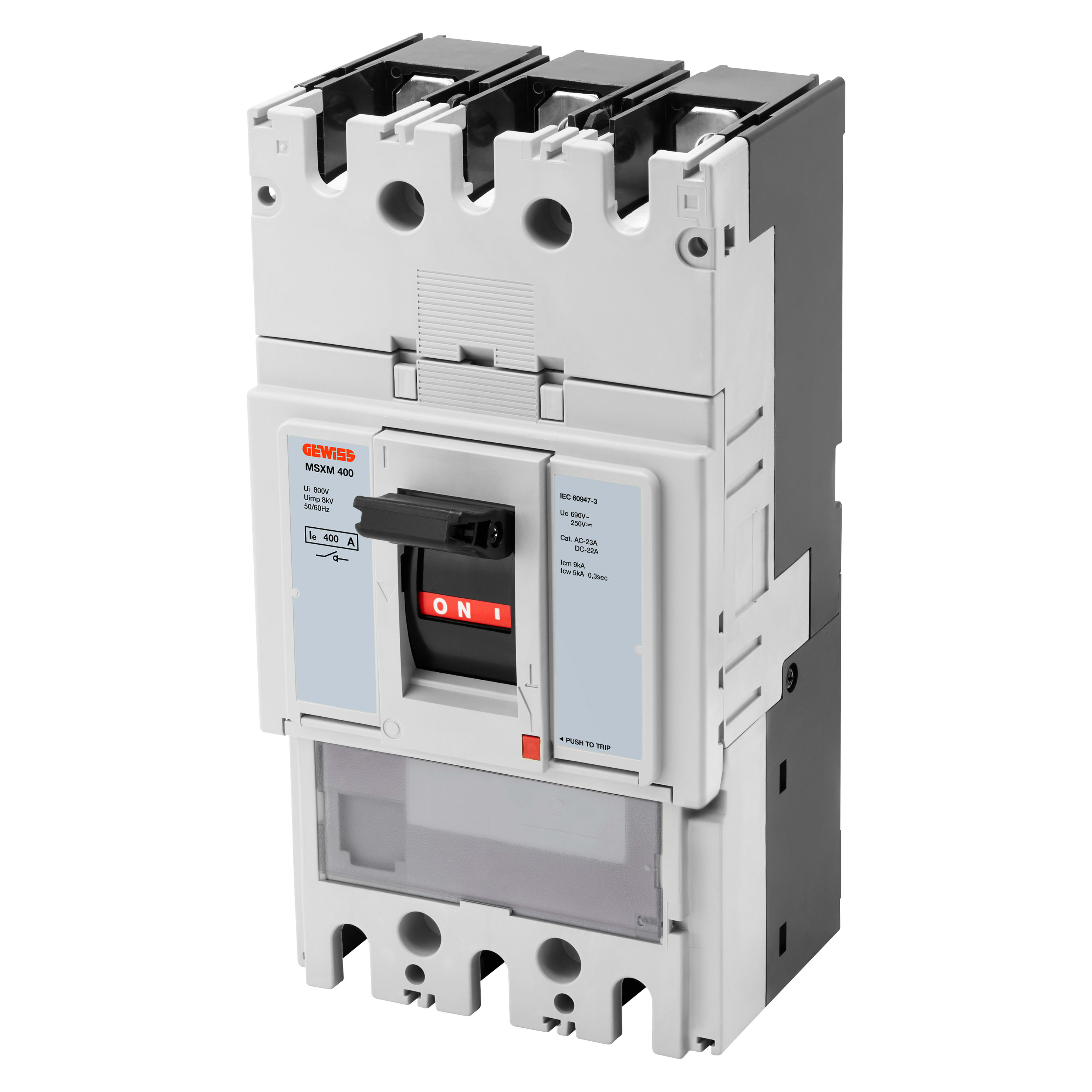 GEWISS - GEWGWD9445 MSXM 400 - INTERRUTTORE DI MANOVRA SEZIONATORE - 3P 400A 690V