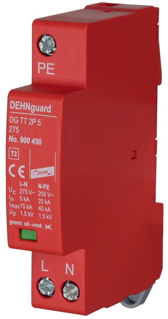 DEHN ITALIA SPA DEH900450 SPD T2 1P+N MONOBLOCCO 5KA PER POLO