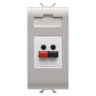 GEWISS - GEWGW13458 PRESA AUDIO VIDEO - DIFFUSIONE SONORA - 1 MODULO - NATURAL BEIGE SATINATO -CHORUSMART