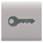 GEWISS - GEWGW13543 TASTO INTERCAMBIABILE - 22X22mm - CHIAVE - NATURAL BEIGE SATINATO - CHORUSMART