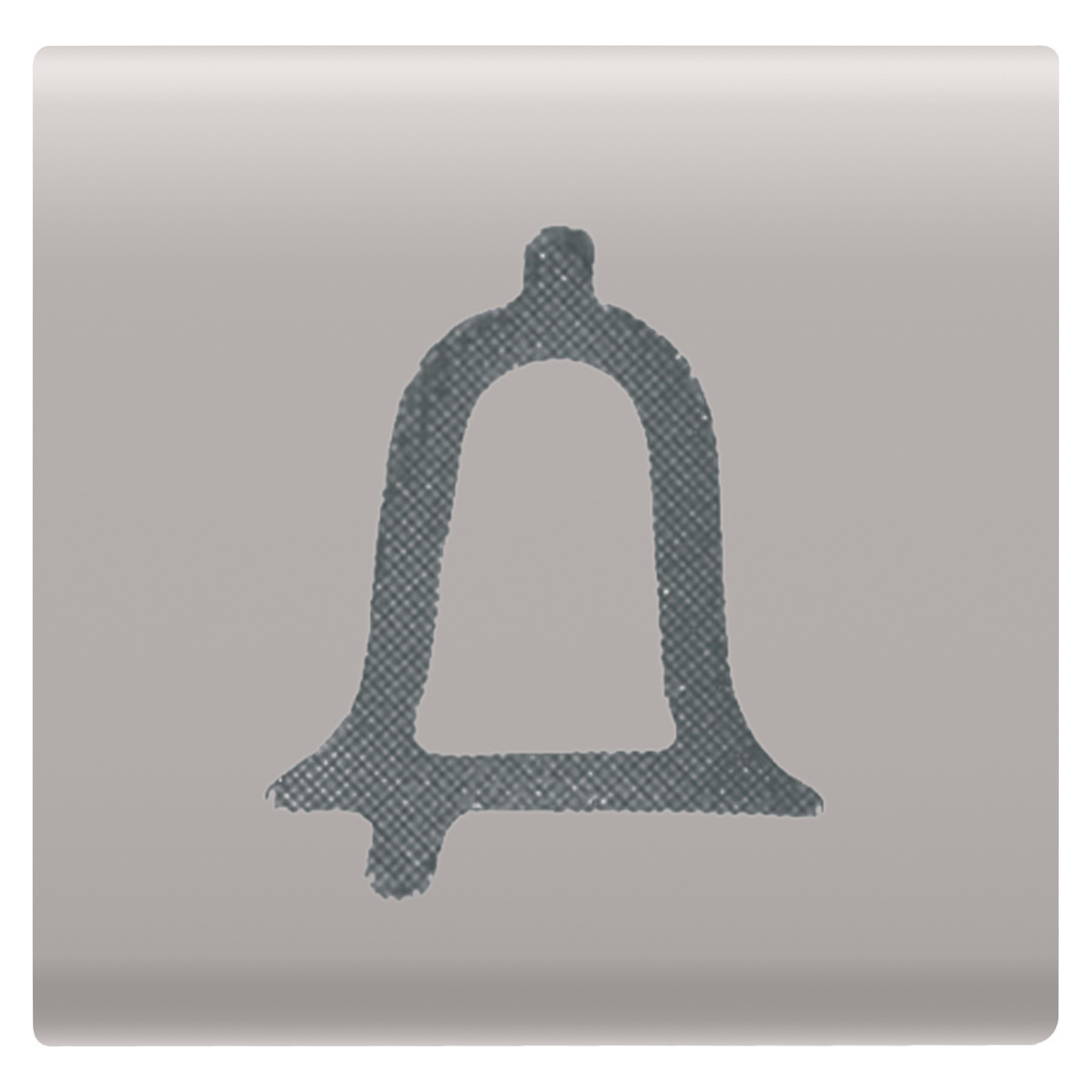 GEWISS - GEWGW13544 TASTO INTERCAMBIABILE - 22X22mm - CAMPANELLO - NATURAL BEIGE SATINATO - CHORUSMART